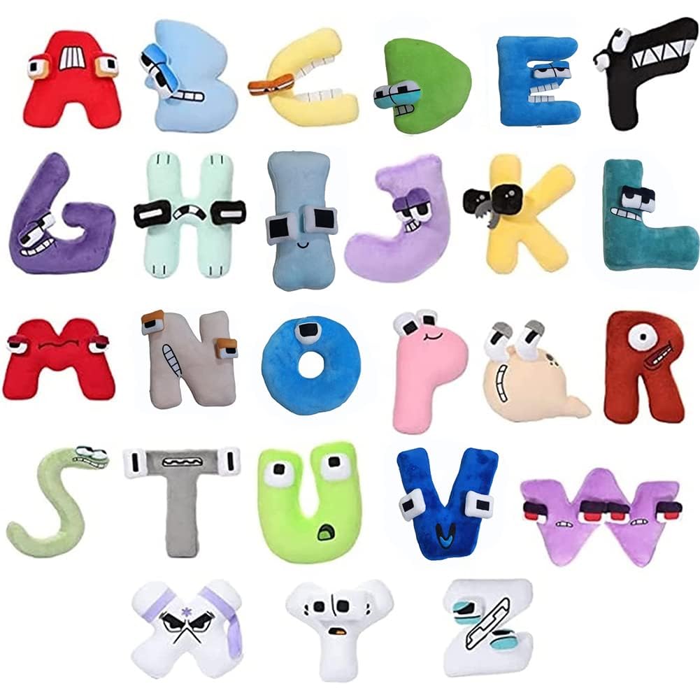 Amazon.co.jp: Limspace アルファベット ロア ぬいぐるみ A-Z