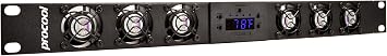 PROCOOL SP640TV-E / 1U Temperature Controlled Silent Rack Fan/Airflow= Exhaust/Home Theater AV Cabinet Cooling Broadcast Server Recording Studio Rack Fan
