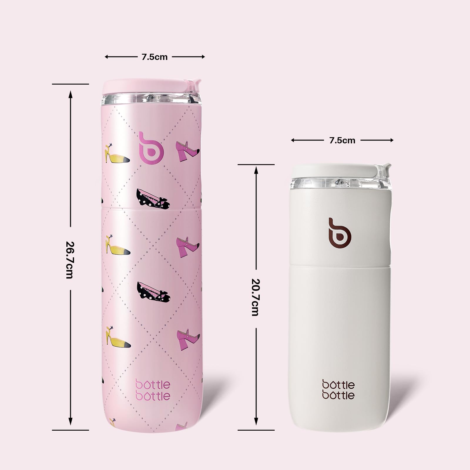 BOTTLE BOTTLE Borraccia in acciaio inox, 750 ml, isolata, con coperchio