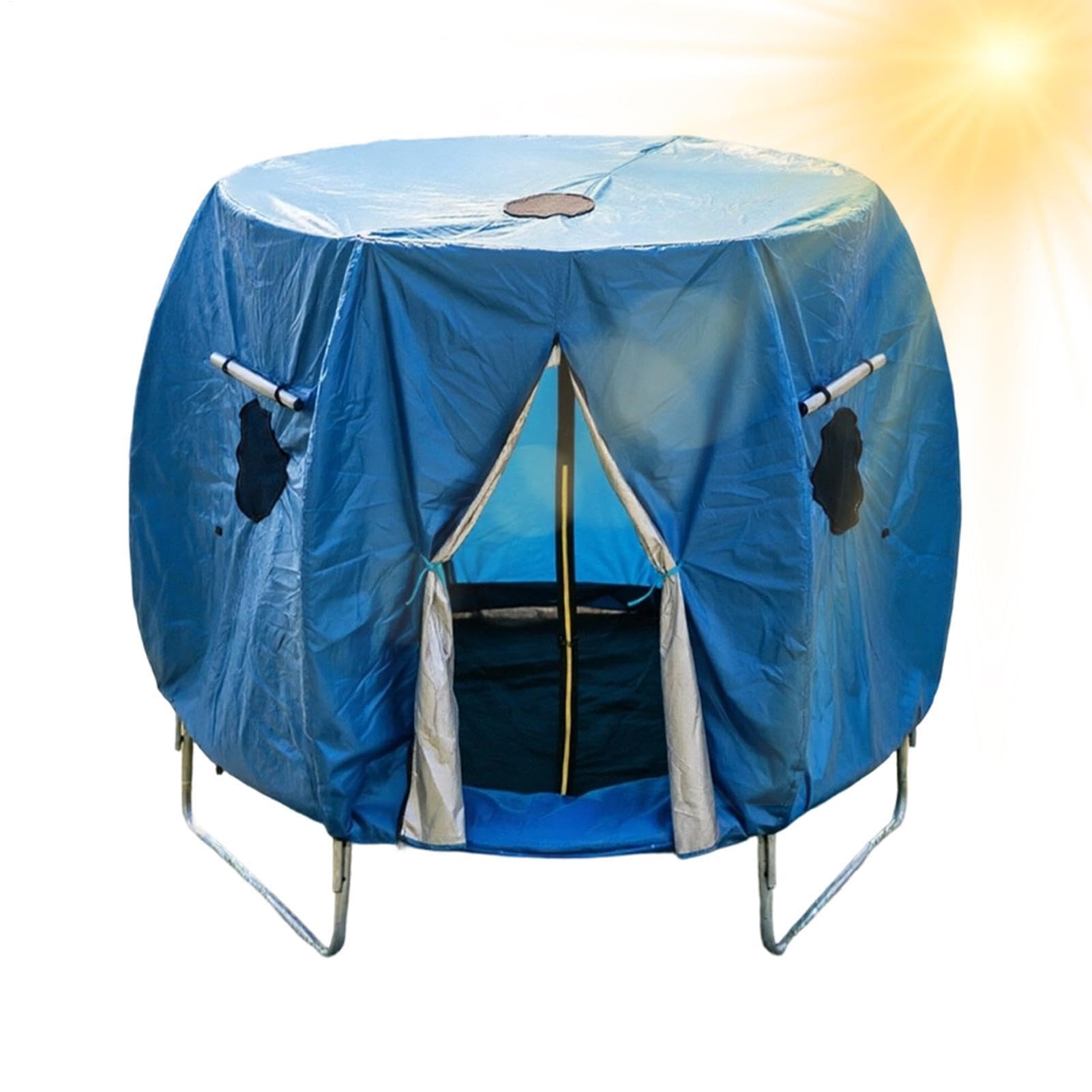 Trampoline Shade Cover - Windproof Awning Tent Protector | Outdoor Trampoline Cover | Round Trampôline Canopy, Tear-Resistant Rainproof Sunshade, for 6FT-14FT Trampolines, Garden Backyard Camping