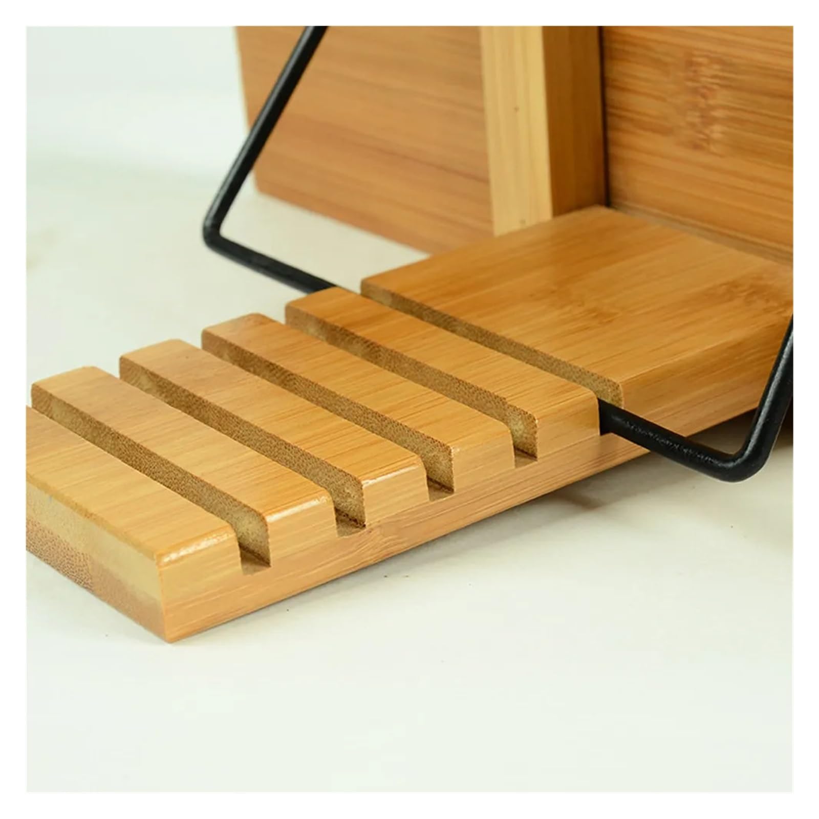 Support De Livre De Cuisine En Bois Support réglable for livres de cuisine | Grain de bois robuste et stable pliable for support de lecture de partitions