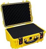 Vista 5 de Funda rígida impermeable con inserto de espuma personalizable para bricolaje, 19 x 14 x 8 pulgadas