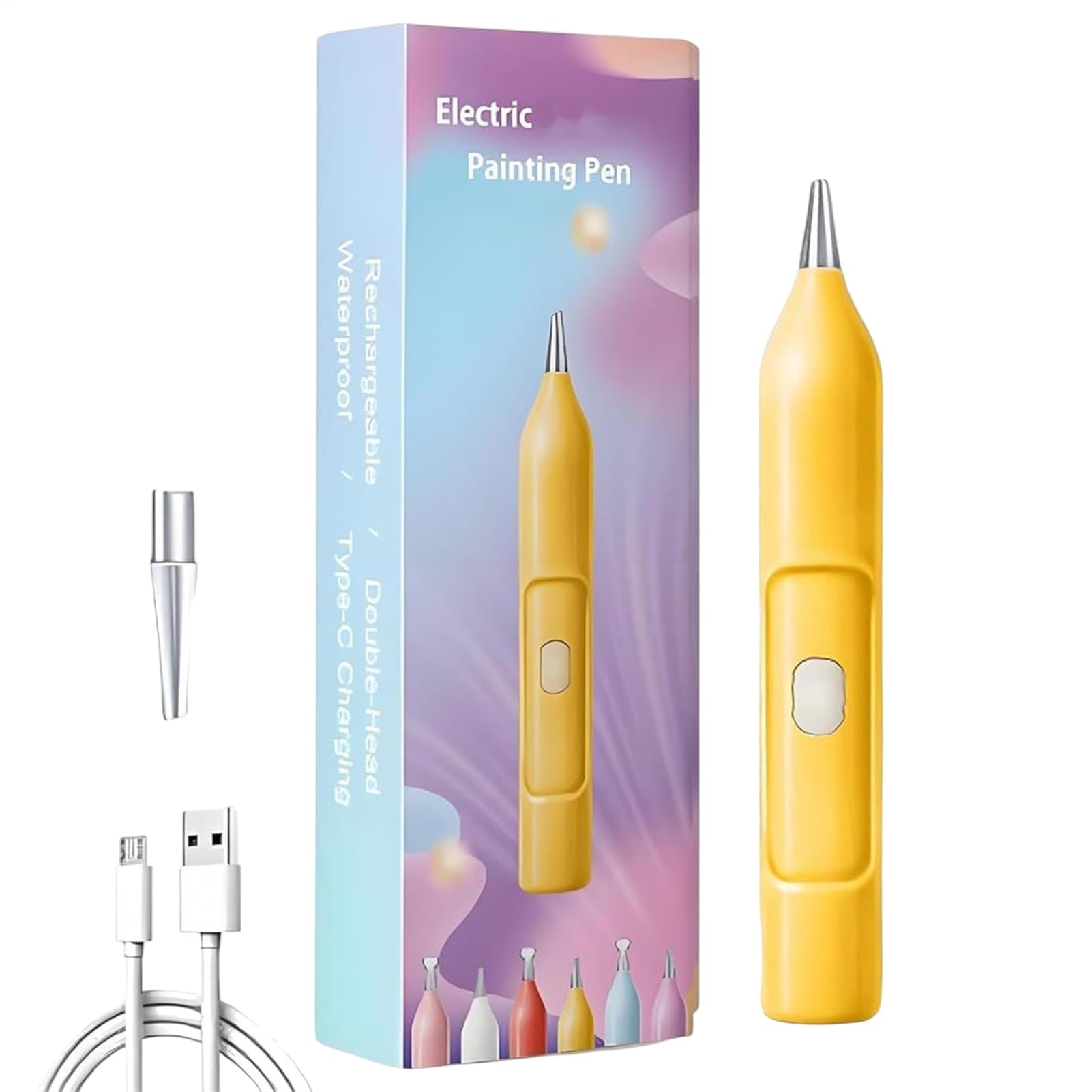 Stylo peinture strass électrique rechargeable pour loisirs créatifs - 8