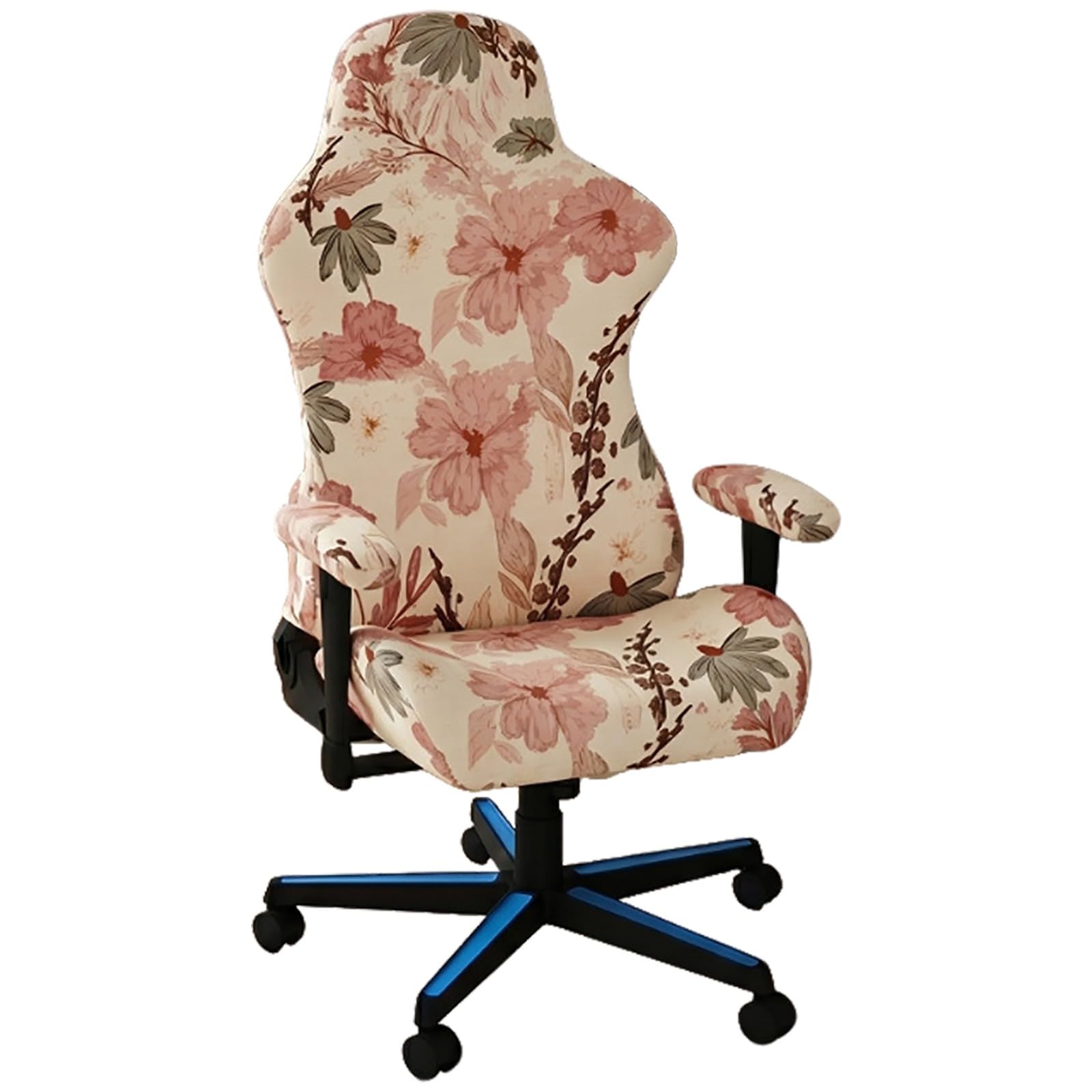 Kitegrese Printed Gaming Chair Slipcover, Cat Scratch Proof Stretchable Game Chair Cover with Arms Cover(Style 1)