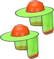 Vista 21 de Casco Industrial UNCO con Protector Solar, Verde, Visera Completa y Estándar de Malla, Alta Visibilidad Reflectante, Accesorio para Casco Duro