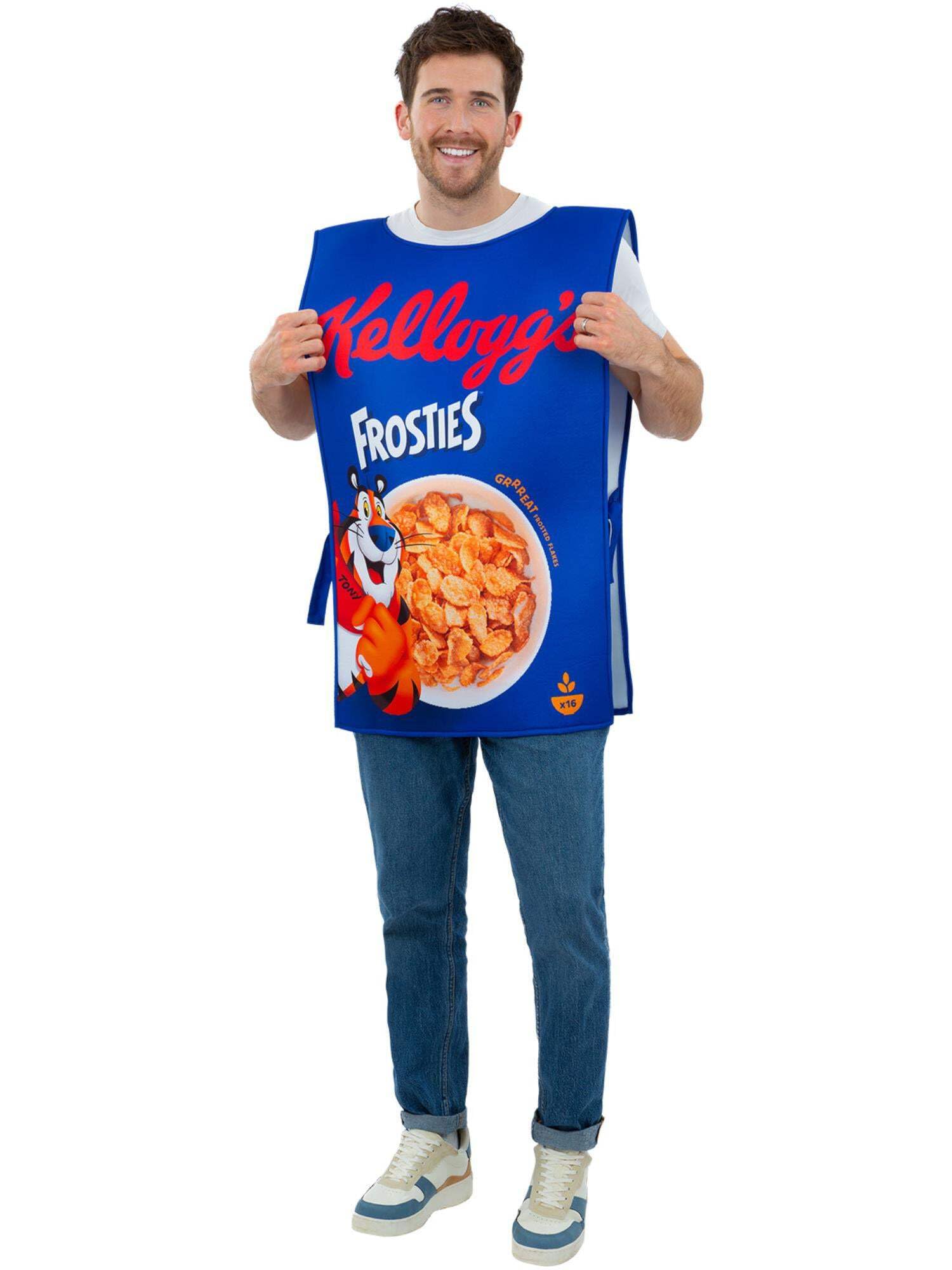 Smiffys Kelloggs Frosties Cereal Box Costume Blue