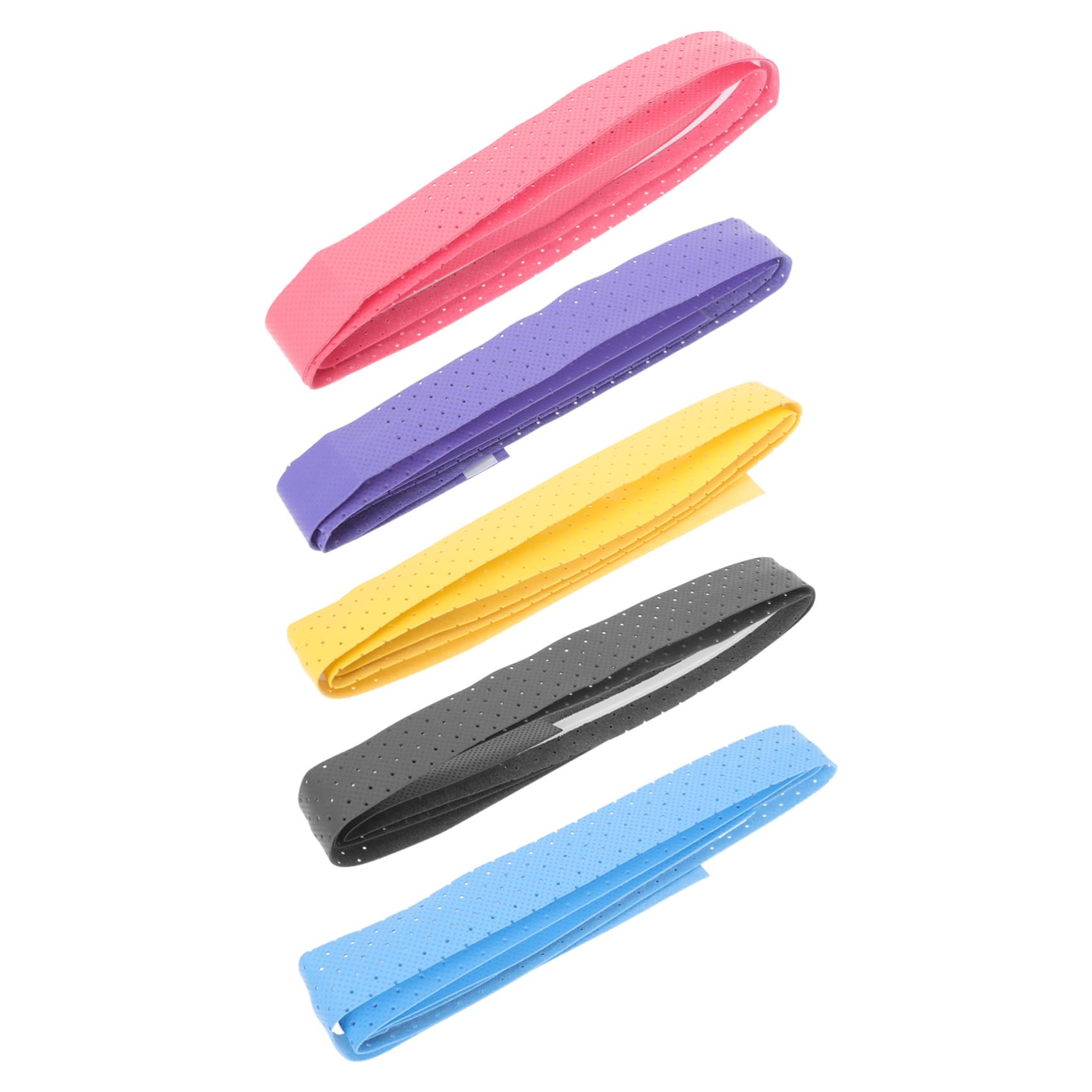 VICASKY 5Pcs Slip Tennis Grip Tape Sweat Absorbent Racket Wrapping for Badminton Tennis Lightweight Easy to Use Random Colors Durable Performance Random Color