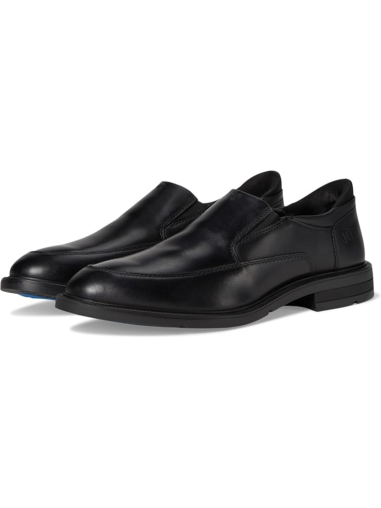 Black Nunn Bush Kore Ez Icon Moccasin Toe Slip-On Easy-On Easy-Off Dress Casual Shoe Loafer