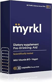 Unique Pre-Drinking Supplement for Liver Health Support, Helps Morning Energy with High-Performing Probiotic, L Cysteine & Vitamin B12, Social Evening, Party & Vacation Essentials, 30 Capsules