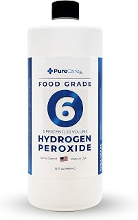 PureChemPros 6% Hydrogen Peroxide 20 Volume Developer 32oz - Pure Hair Bleach, Cleaner & Disinfectant