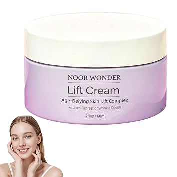 Noor Wonder Lift Cream for Women,Upgrade Instant Face Lift Cream 60ml,Advanced Natural Anti-Wrinkle Firming Cream,Instant Tightening & Lifting for All Skin Types 1PC