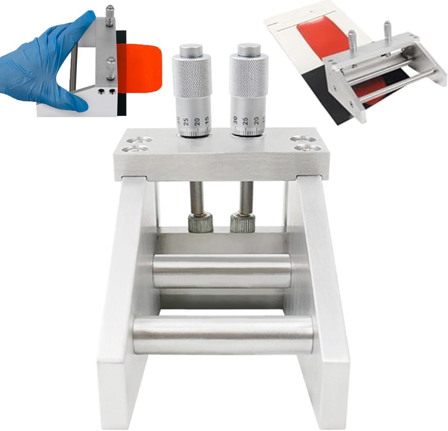 Film Applicator Coater - 0-3500 μm Coating Doctor Blade, 300 mm Width for Printing and Paint Applications (55MM)