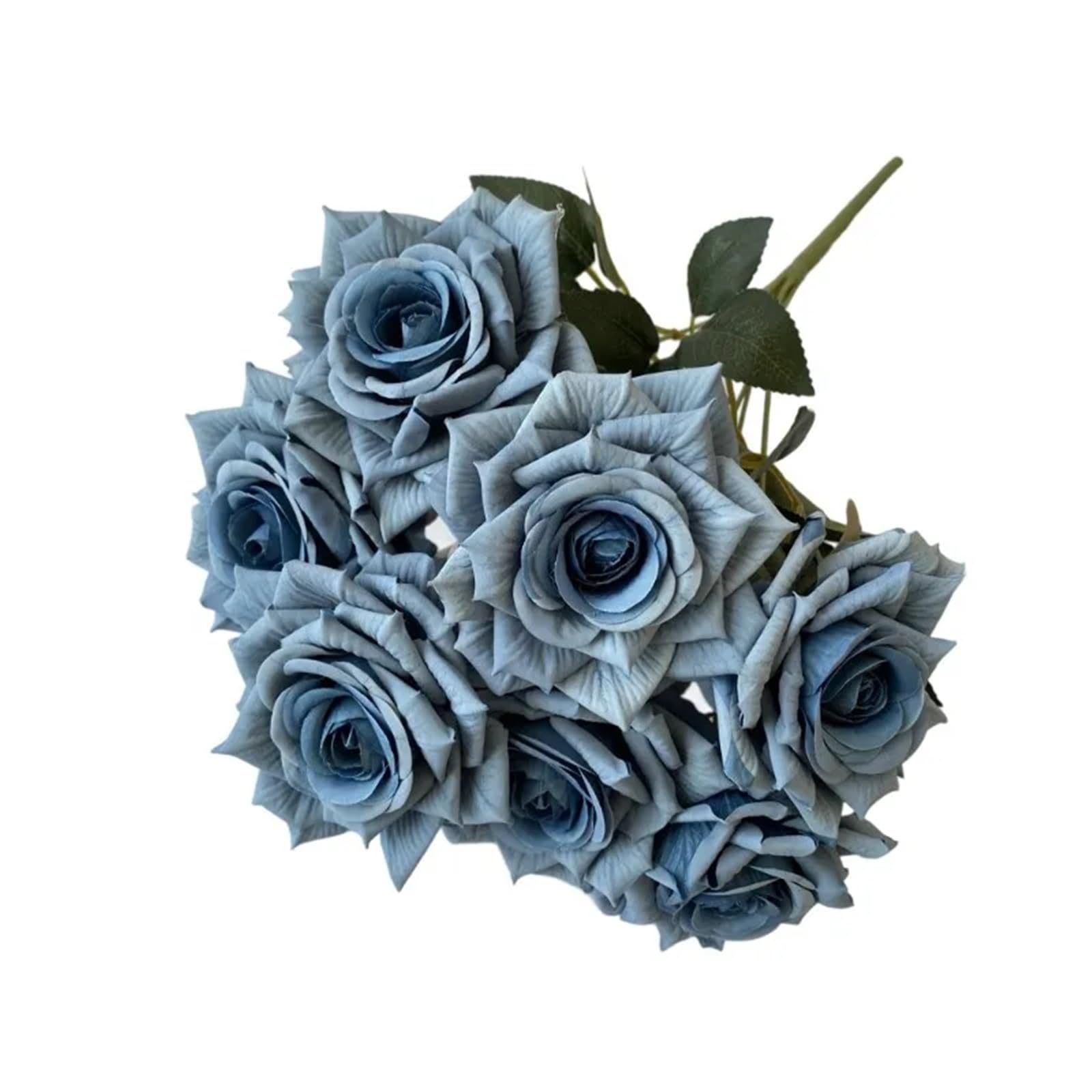 ZRHWSPD Wedding Artificial Bouquet 41CM Silk Rose Artificial Flower Wedding Living Room Decoration Artificial Flower(Color 23)