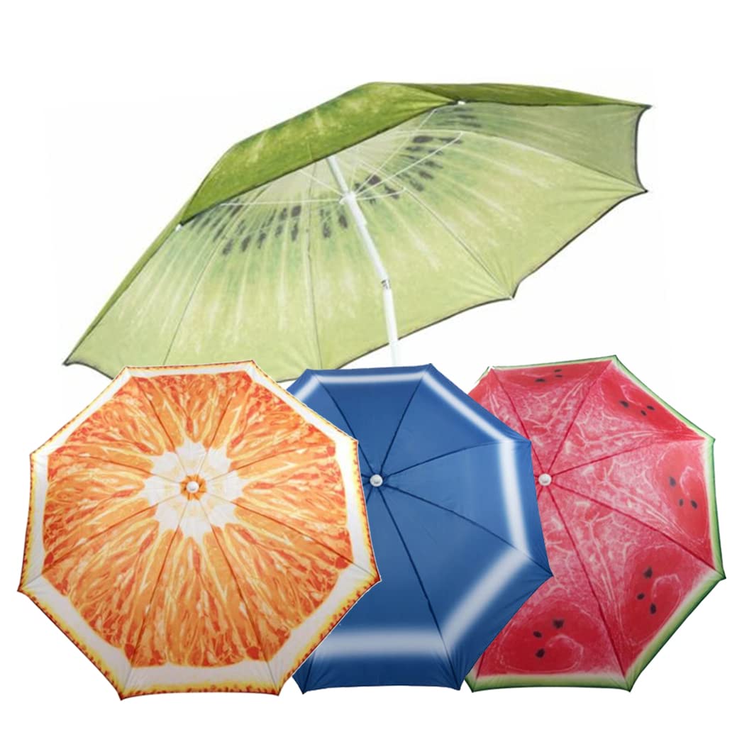 Vivo Technologies 1.9M Garden Beach Patio Parasol Umbrella Garden Outdoor Crank Up Parasol Umbrella Tilt Adjustable Heigh Sunshade Canopy for Outdoor, Garden and Patio