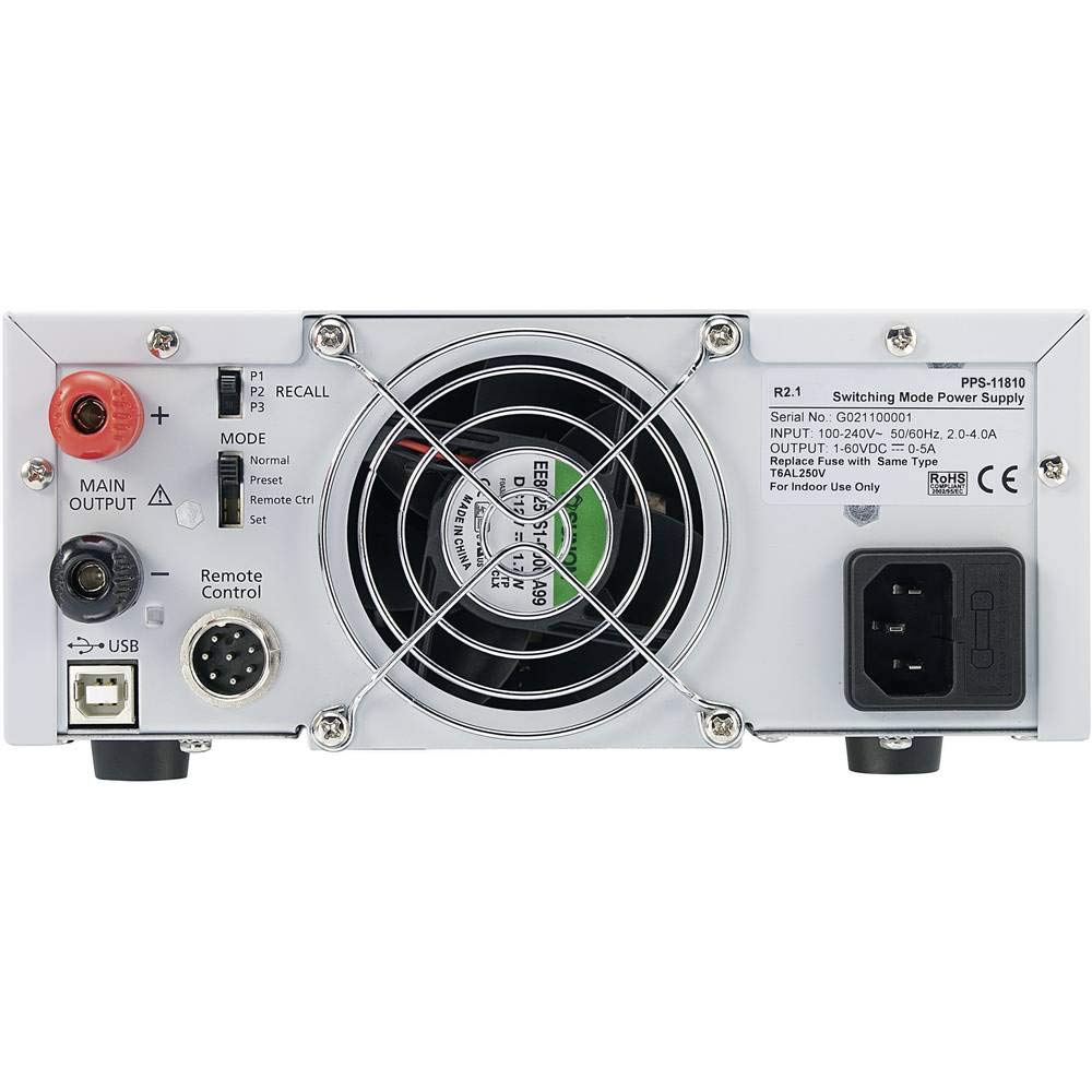 Voltcraft Labornetzger?t, Einstellbar PpS-11815 1 - 60 V/dc 0 - 5 A 300 W 2 X Usb, Remote Programmie (ppS-11815)