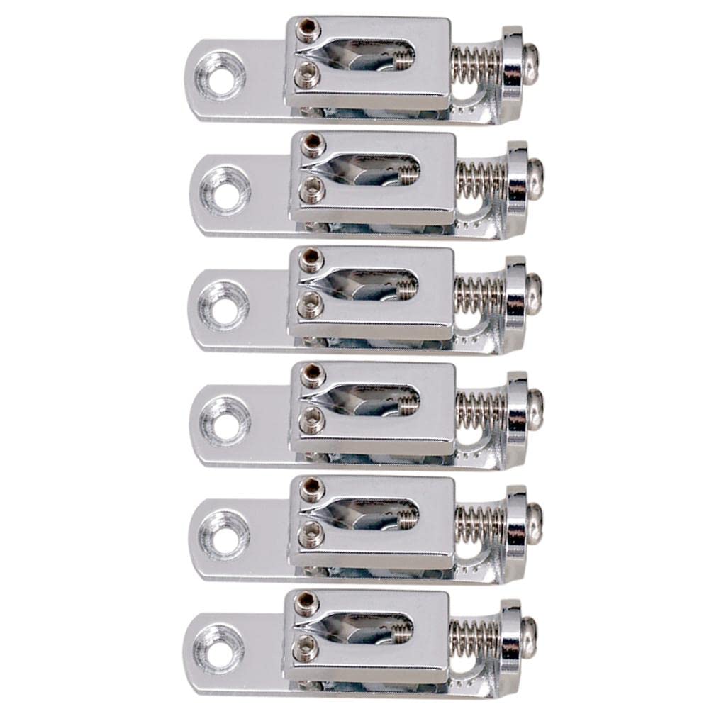 CALANDIS 6Pieces Individual Single Bridge Saddles for 6 String Electric Guitar Silver | Saddles | Guitar Parts | Parts & Accessories | Guitars & Basses-image-42