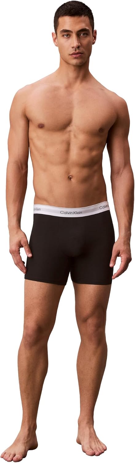 Calvin Klein mens Icon Cotton Stretch 3-pack Boxer Brief - Image 2