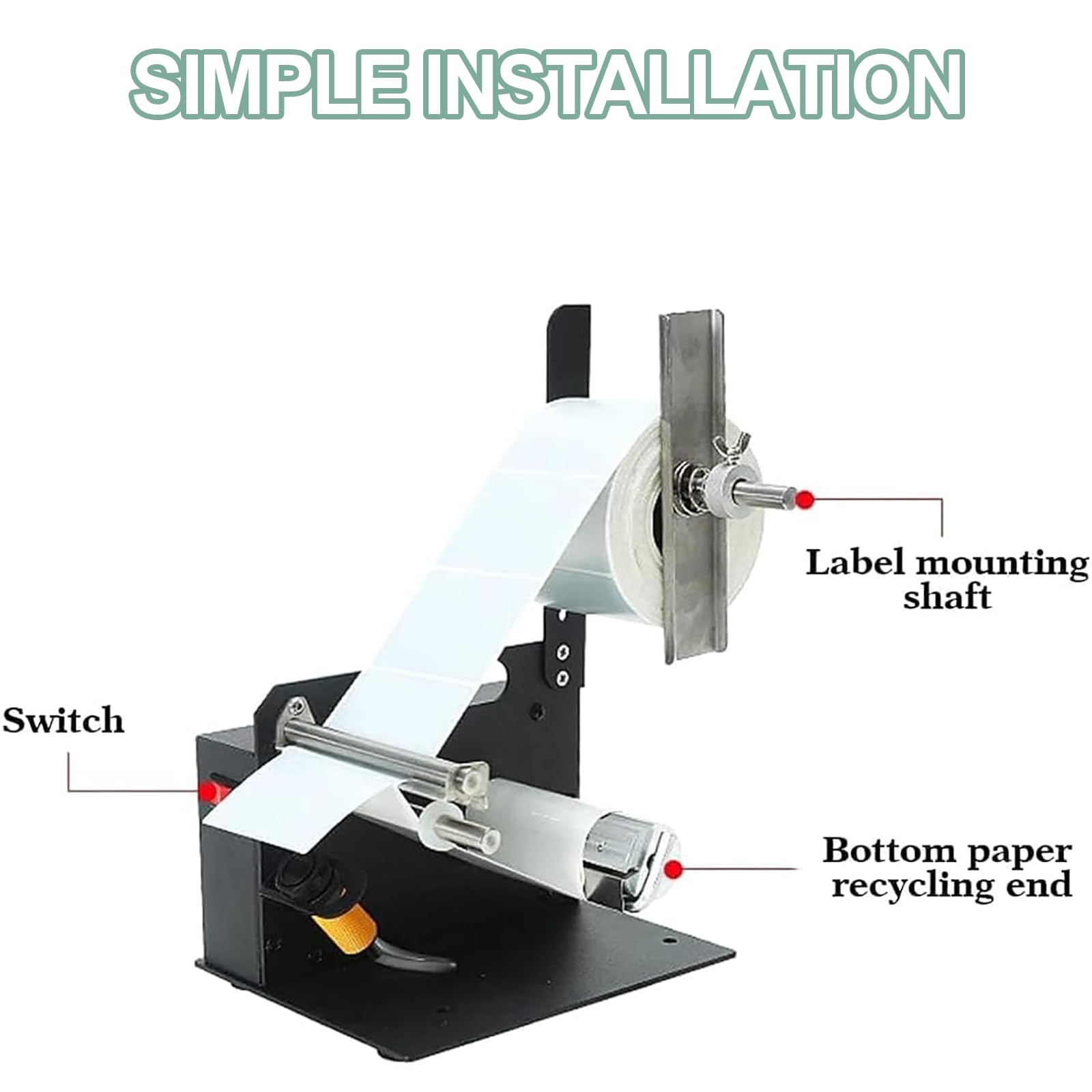 Automatische Etikettenabisoliermaschine, 15,2 cm/s Geschwindigkeit, 200 mm Etikettendurchmesser, für selbstklebende PET-PVC-Etiketten, einfach oder mehrere Reihen abziehen
