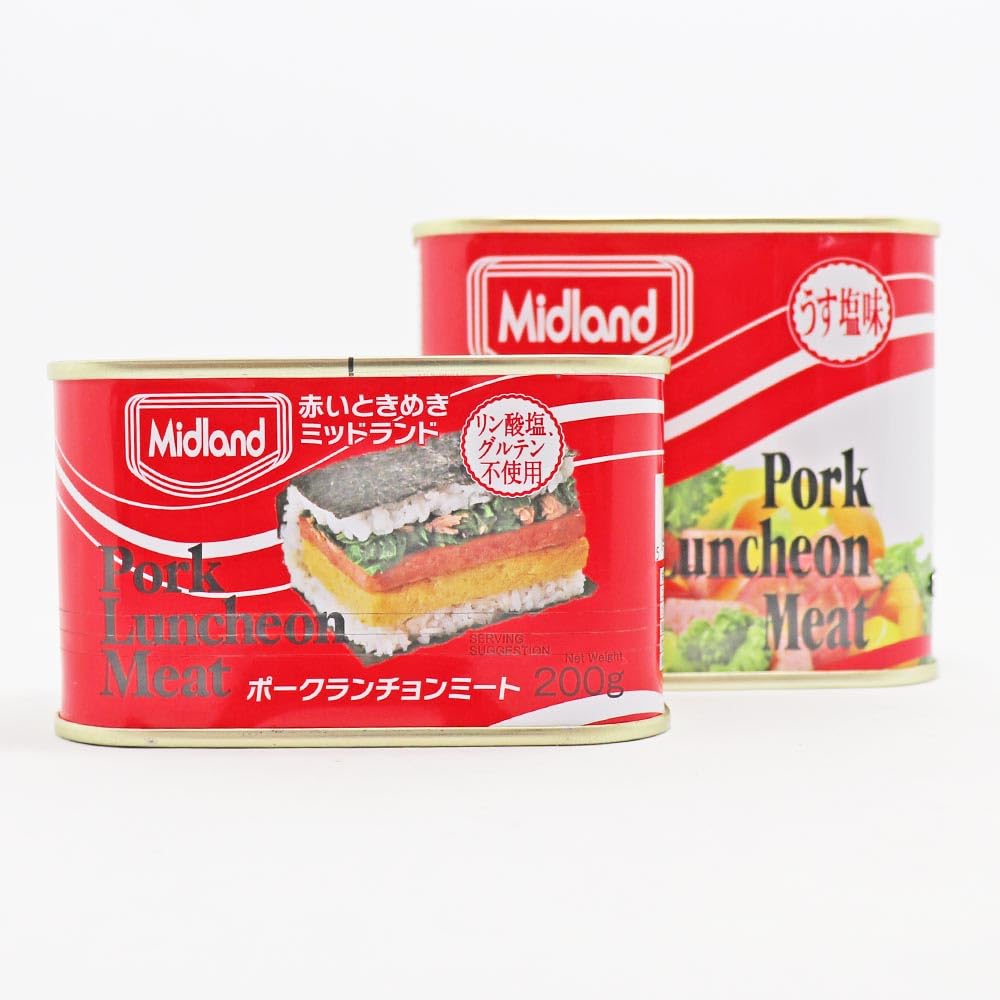 Amazon.co.jp: ミッドランドポークランチョンミート200g (20) : 食品