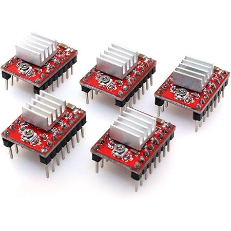 ANGEEK Kit 5 Driver Stepper A4988 Per Stampanti 3D E CNC - Moduli Con Dissipatore - Foto 7