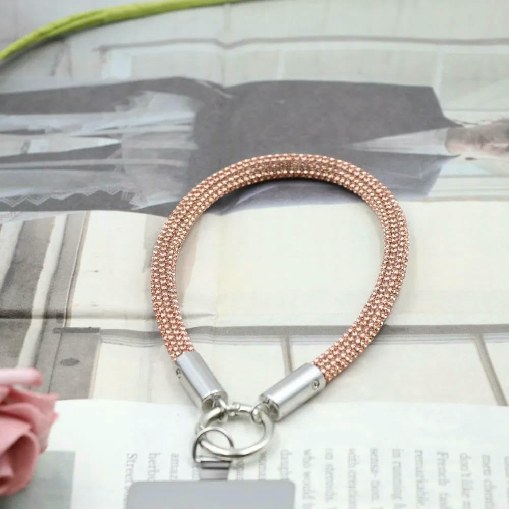 HKGYTRBN Trendy Glitter Rhinestone Phone Lanyard Bright Diamond Crystal Keychain Anti-lost Wrist Rope Phone Accessories