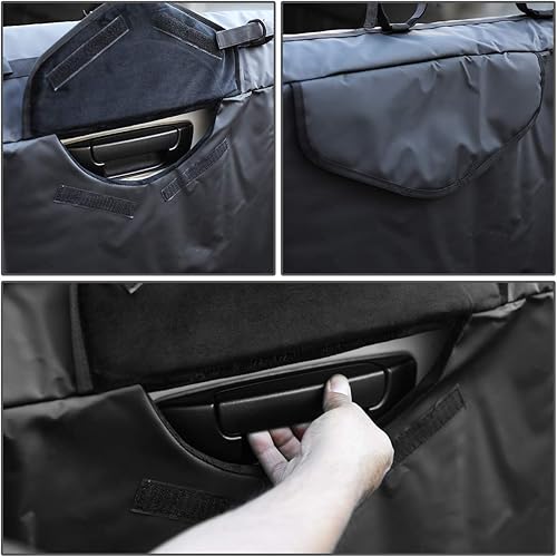 Miniatura 4 de DNA MOTORING TGP-XS - Almohadillas de protección para puerta trasera de camioneta de 53 pulgadas de ancho, con solapa de asa para bicicleta MTB,