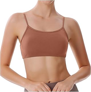 Top deportivo con sujetador integrado con sujetador integrado, ropa interior para embarazo, sujetador sin aros para mujer con sujetador sin costuras liso cómodo y sujetador deportivo cómodo para mujer