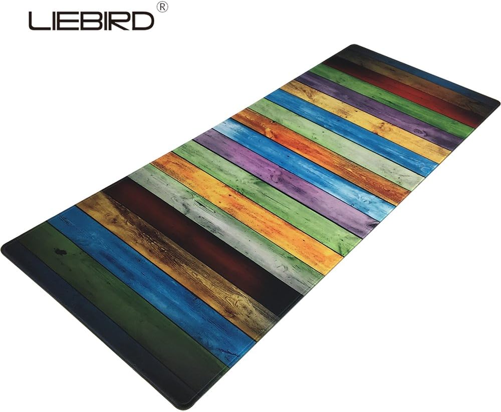 36x14 Colour Wood Extra Large Desk Pad/Extended Protective Gaming Office Desk Mouse Mat (Wood)