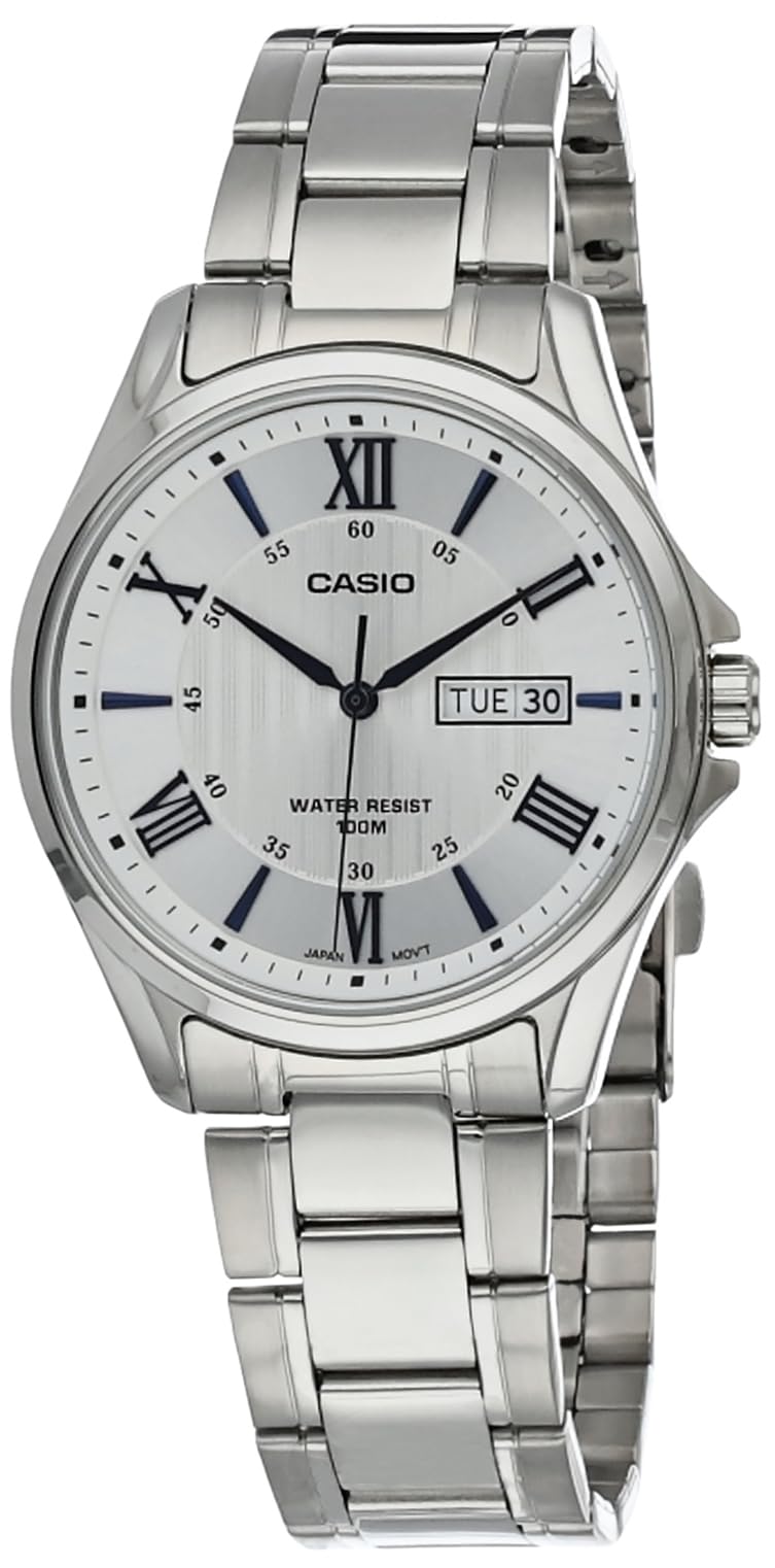 Casio Casual Watch Analog Display for Men Silver / Black