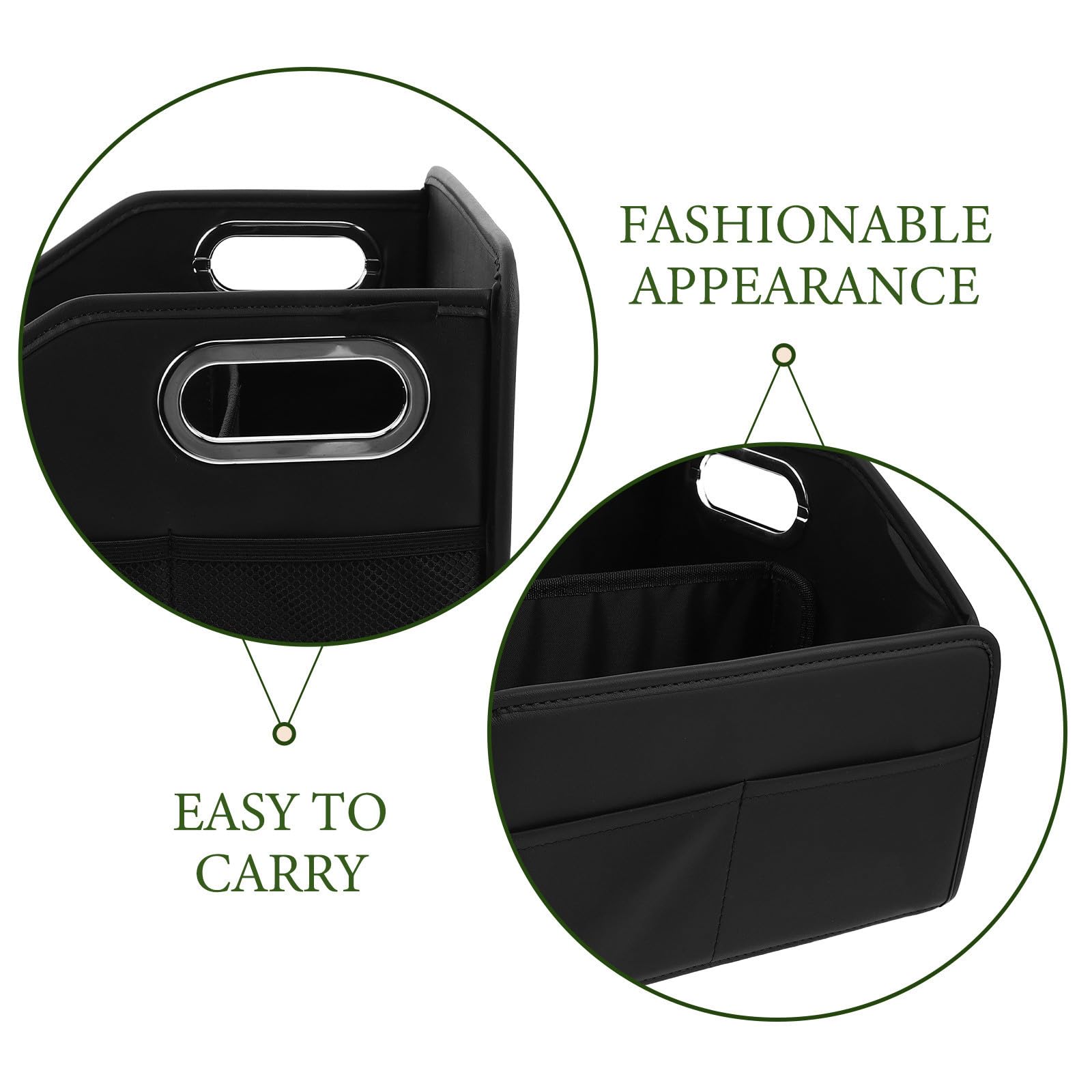 POPETPOP Organizador de Maletero para Coche Suv Plegable de 22,5 L Asas Reforzadas y Múltiples Bolsillos, Resistente para Uso Diario y Viajes