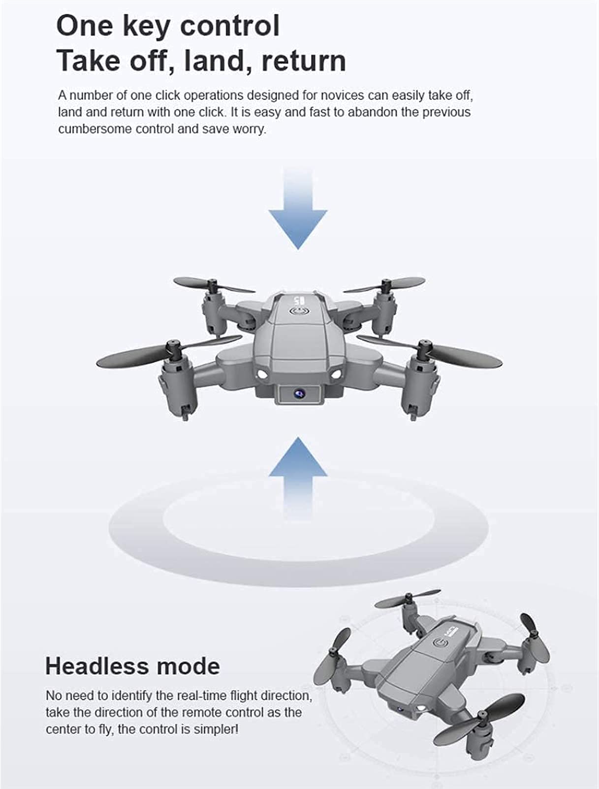 Drone para Adultos con cámara 4K UHD WiFi, FPV Quadcopter Plegable para Principiantes con Motor sin escobillas, Regreso a casa, GPS Sígueme (cámara 4k)