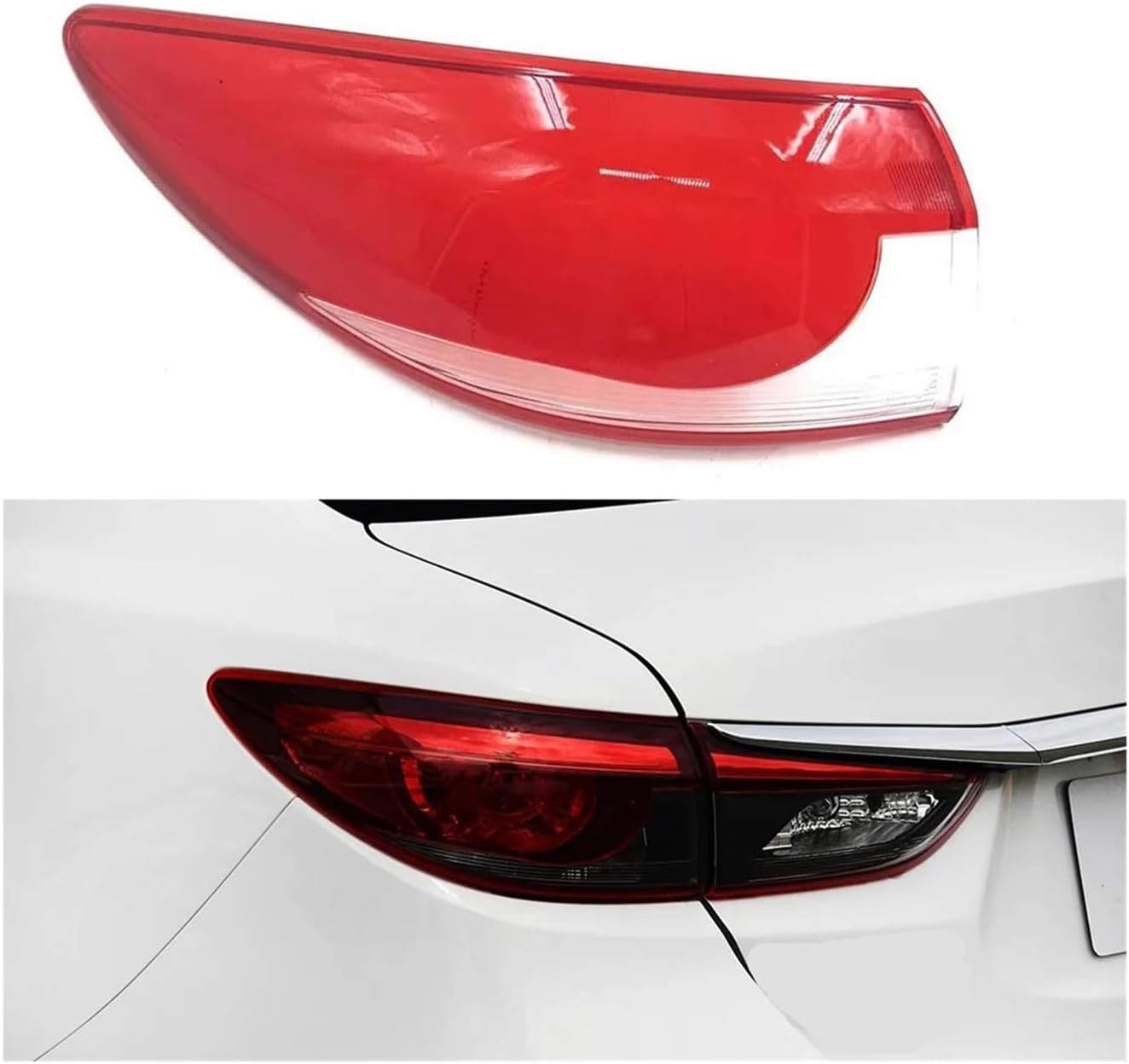Compatible For Mazda Atenza 2017 2018 2019 Car Rear Taillight Shell Brake Lights Shell Replacement Auto Rear Shell Cover Mask Lampshade(Outside Left)
