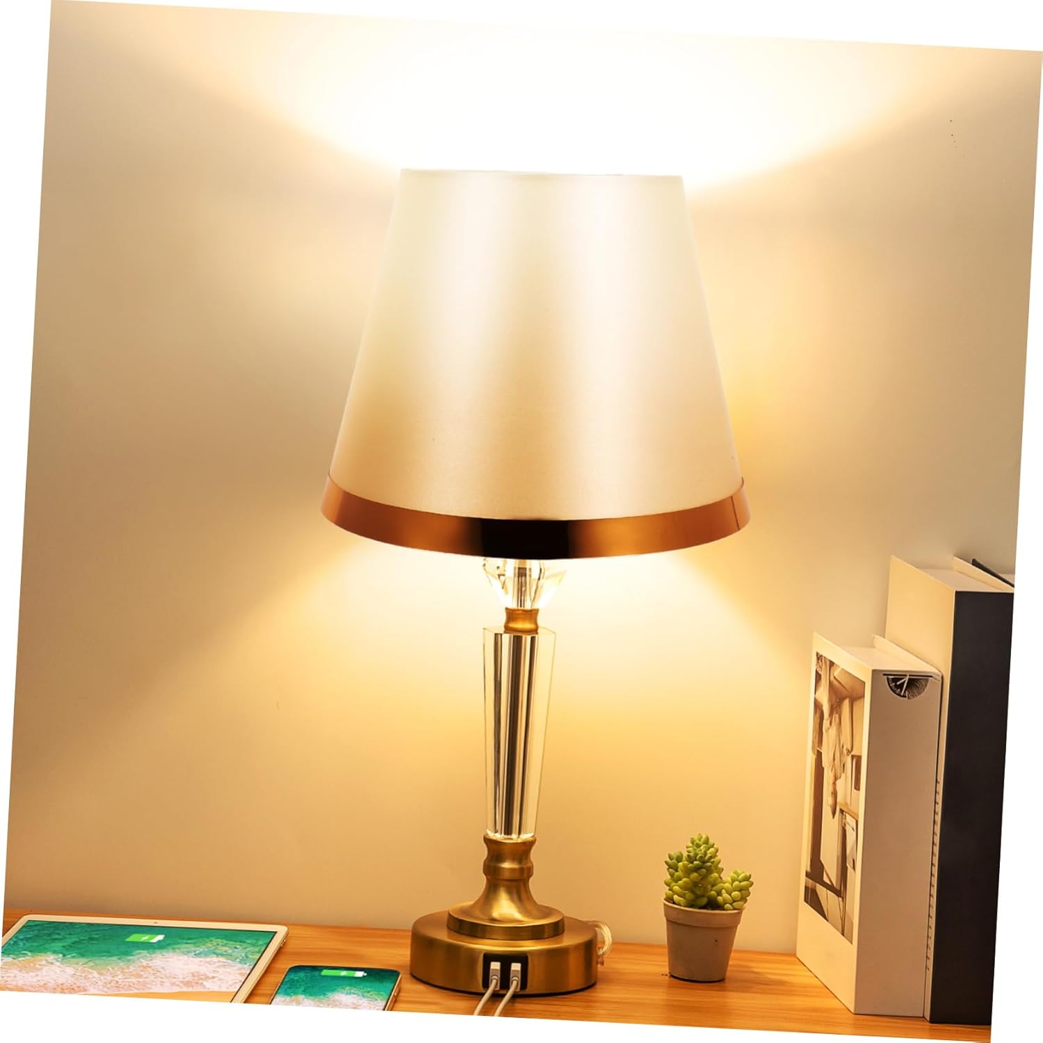 POPETPOP 1pc Golden Cloth Lampshade for Table Floor Lamps Easy to Use Light Cover for Wall Ceiling Fixtures Housewarming