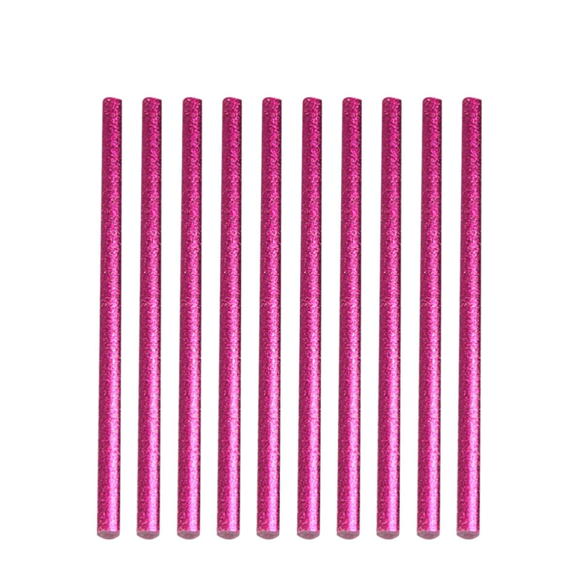 HEMOTON 100pcs Colorful Hot Glue Sticks 7mm Resin Sticks with Fast Adhesion and Aging Resistance for Drawing Decoration and Craftwork