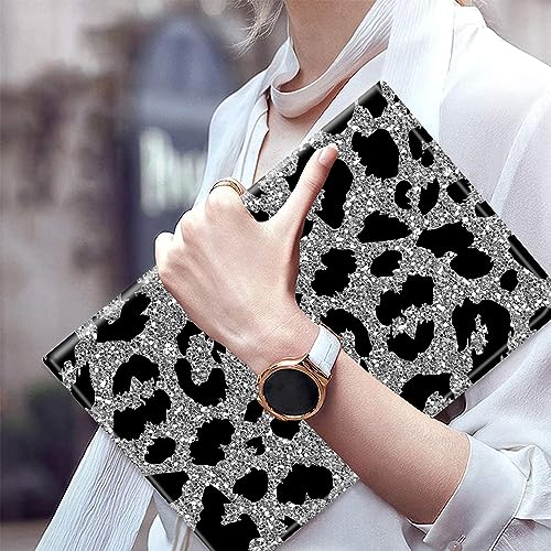 Case for Samsung Galaxy Tab S8 Plus 2022/ Tab S7 FE 5G 2021/ Tab S7 Plus 2020 Tablet 12.4-inch, Multi-Angle Bracket with Automatic Sleep/Wake Protection Case - Leopard Print Pattern by VSHSEEOM - Image 2