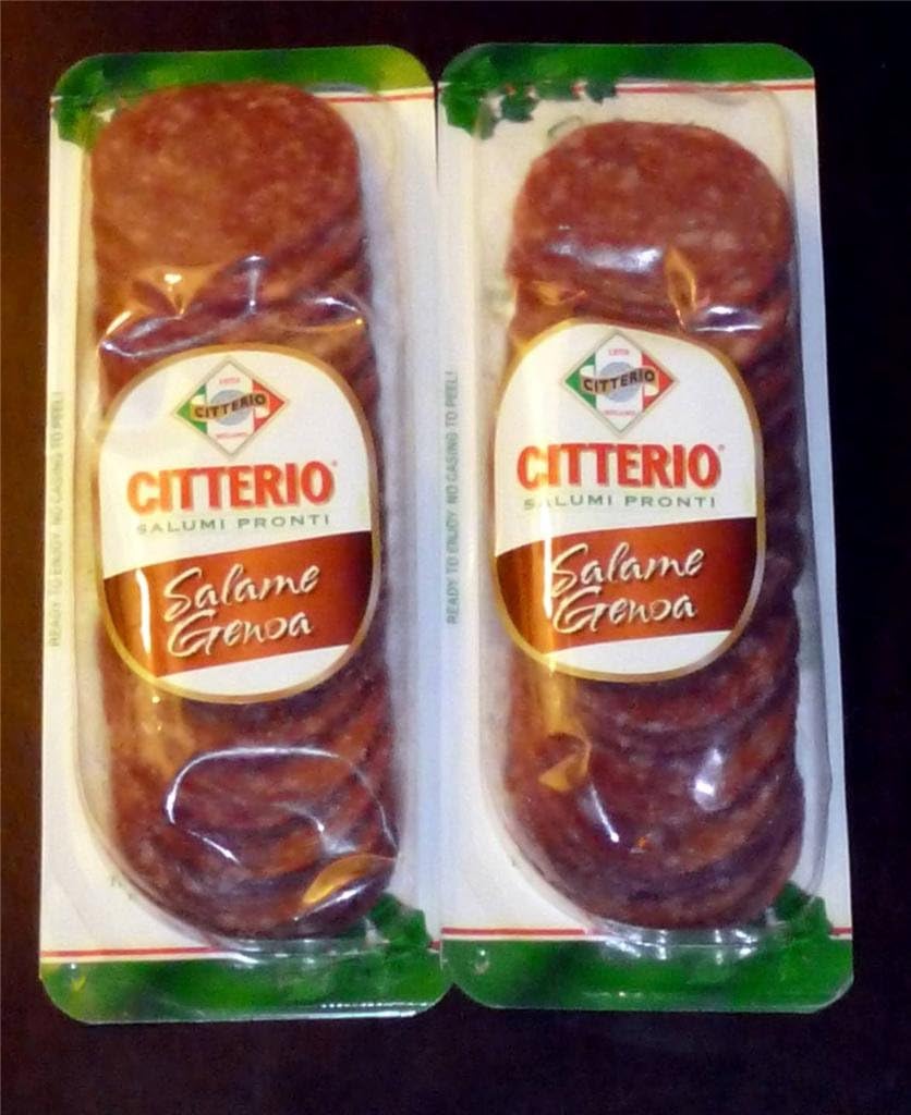 Citterio Pronti Salame Genoa Salami Chub Slices (2 Pack)
