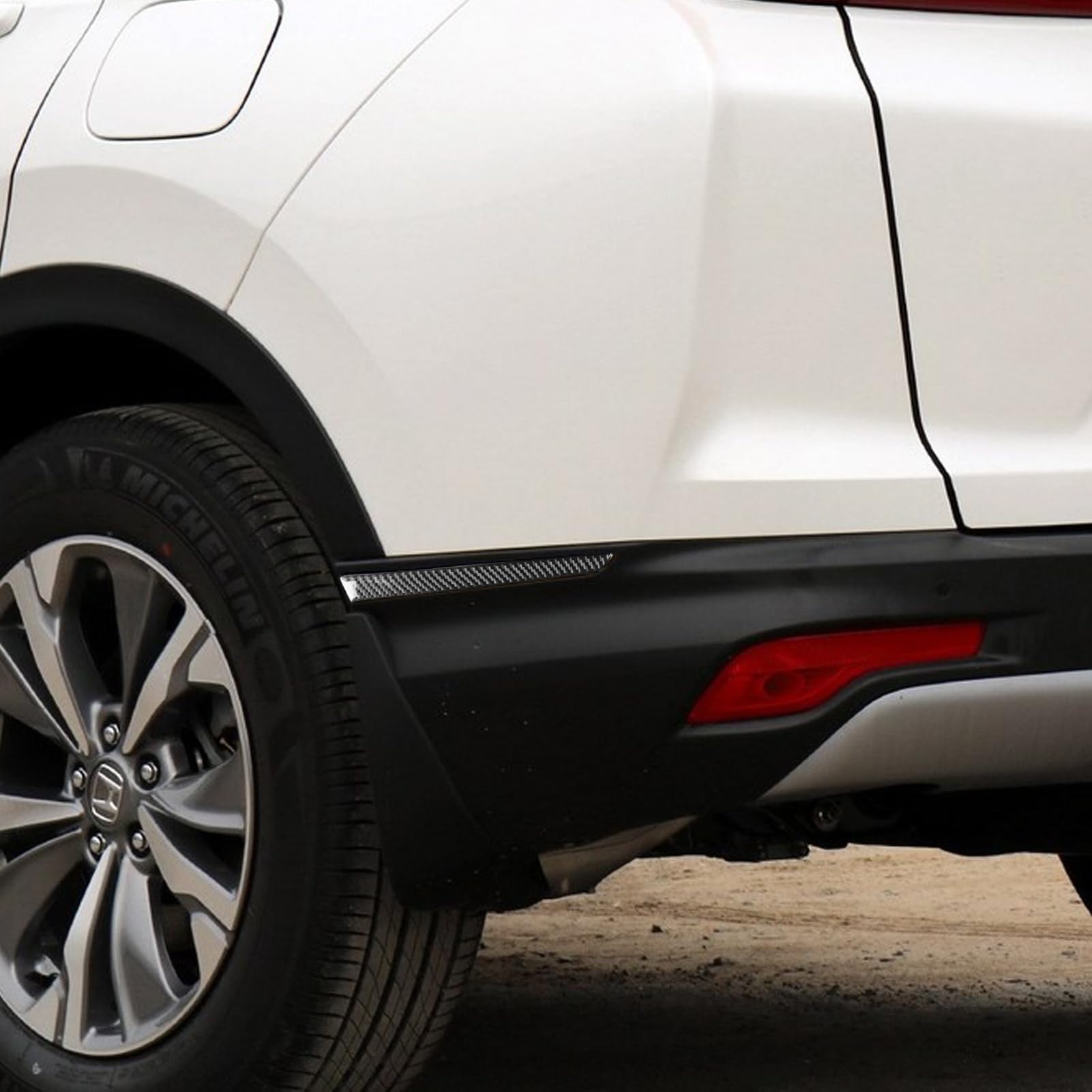 Fobren Real Premium Carbon Fiber Compatible with Honda CRV 2017 2018 2019 2020 2021 Accessories Car Exterior Crash bar Cover Sticker Decal Auto Interior Trim