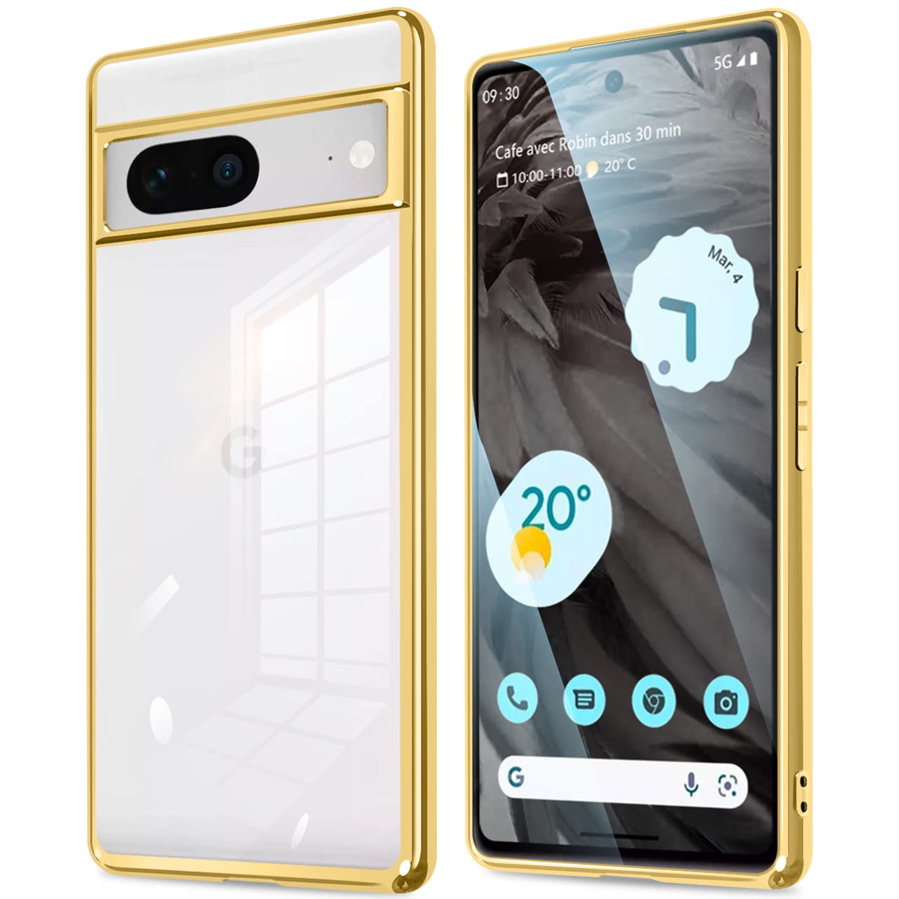 Amazon.co.jp: fuweisitong 用の Google pixel 7 ケース クリア 透明