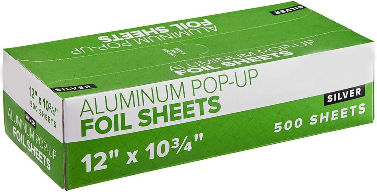 Endless Good Stuff Aluminum Interfiled Foil Pop Up Sheets-Foodservice-Pop Up Foil Sheets for Food / foil/ foil sheets / Services, Food Safe / Food Service Interfolded Pop-Up Foil Sheets - 500/Box