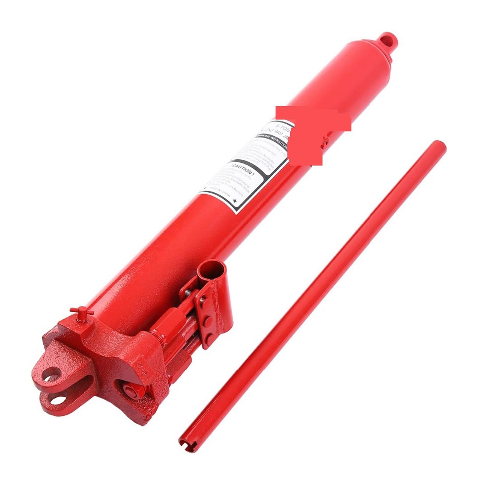 Cric Hydraulique De Voiture 8 Tonnes, Long Ram, Remplacement Manuel du Moteur, Pompe Automatique, Outil Réparation Levage Robuste Puissante Force De Levage(8T Single Pump)