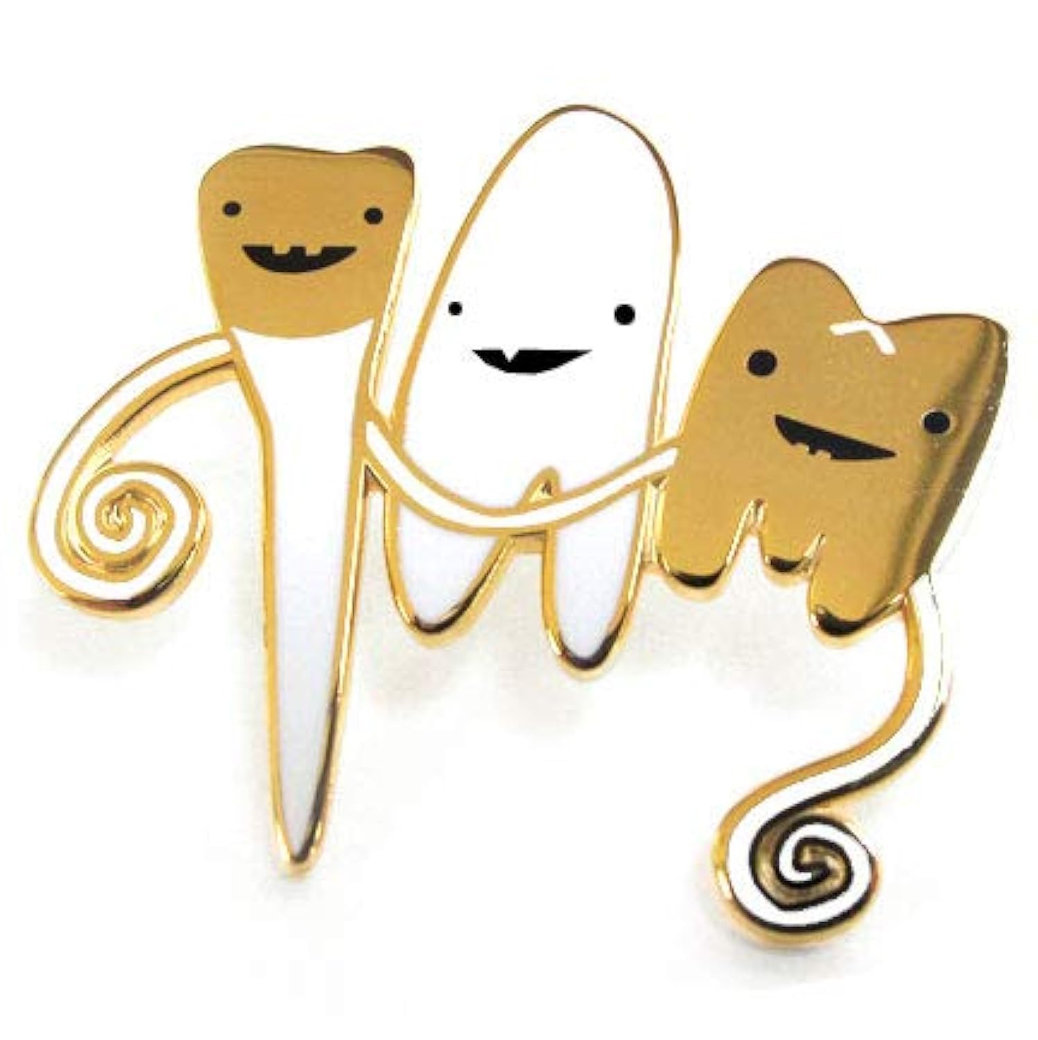 Teeth Lapel Pin - Flossin' Ain't Just For Gangstas by I Heart Guts