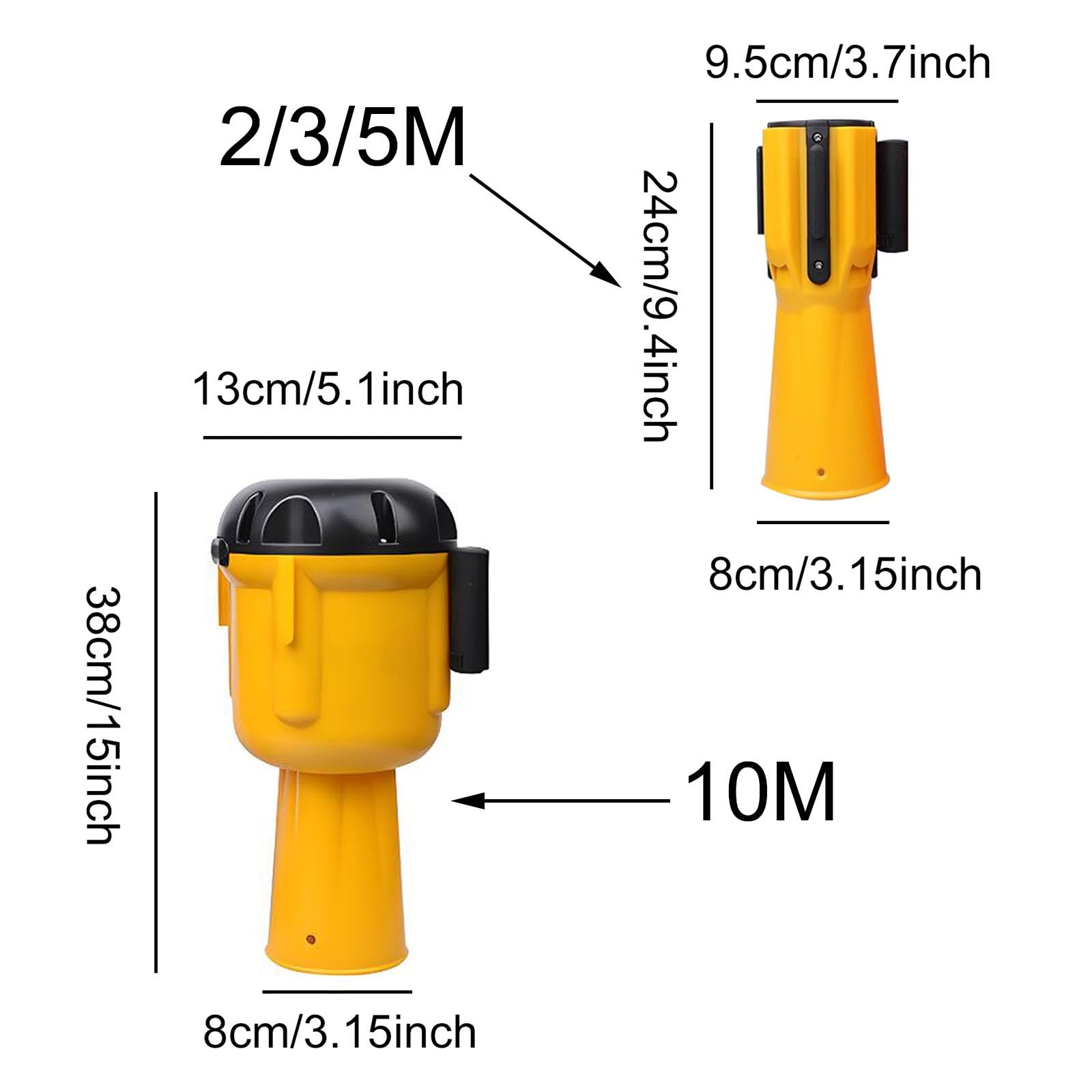 barrera para montaje en pared, For control de tráfico y peatones, montada en cono, rebote automático(A,5M(16FT))
