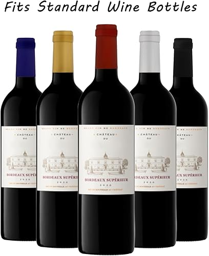 Miniatura 4 de ZOOFOX 500 cápsulas termorretráctiles de PVC, tapas retráctiles para botellas de vino, fundas retráctiles de vino de colores para bodegas