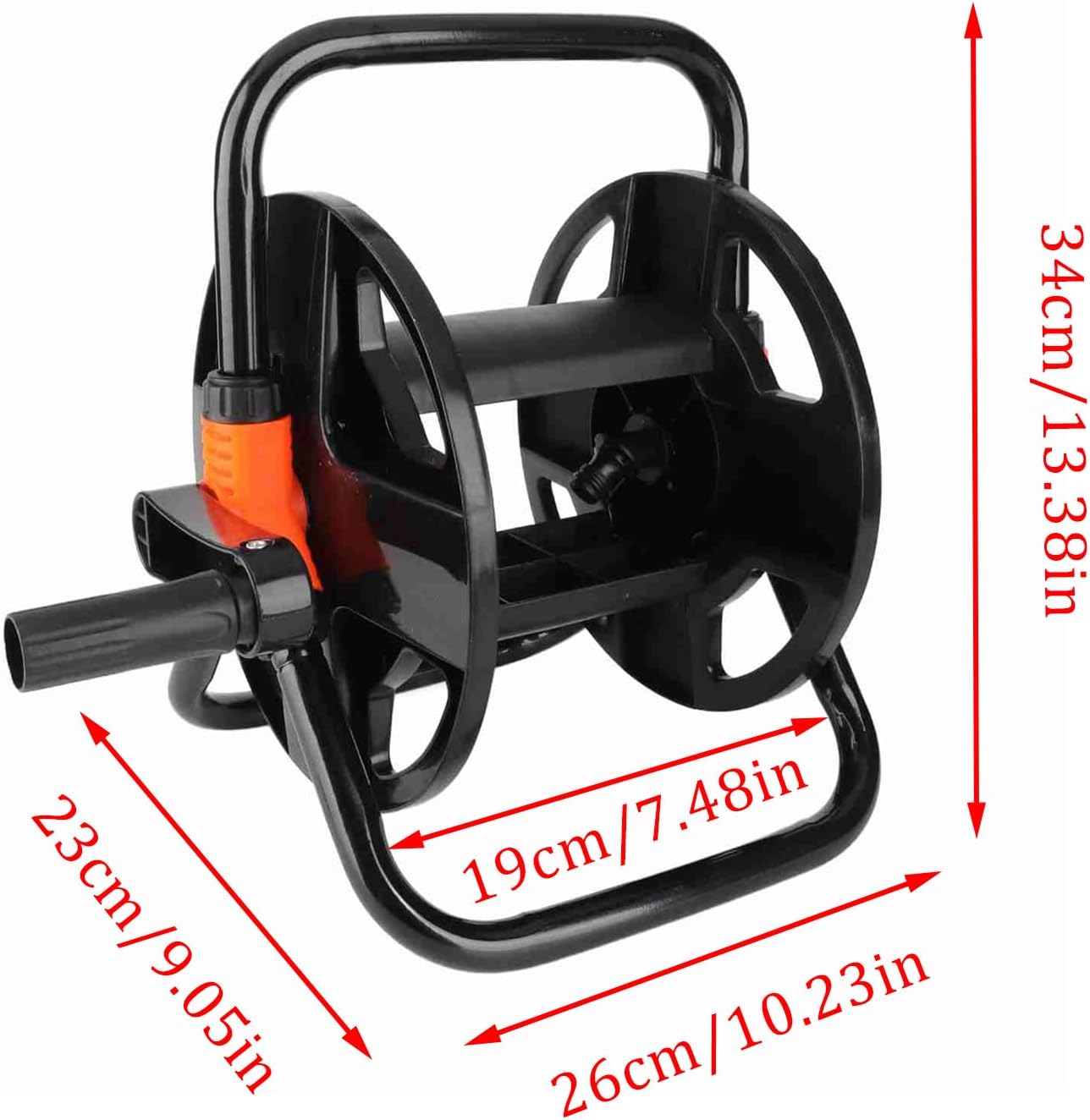 Hose Reel, Retractable Garden Hose ABS Single Arm Tool for Garden Car Washing Watering, Wall Mounted Garden Hose Reel Heavy Duty, Water Hose Reels for Outside