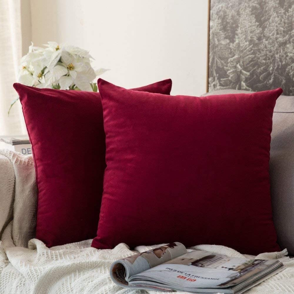 Classic 16x16 Inch Cushion Cover - Soft and Stylish Decorative Pillow Case for Home Décor Red Decorative Cushion Cover 16x16 16 x 16 Set of 3 (B09J2VY5GW) Amazon Price History, Amazon Price Tracker