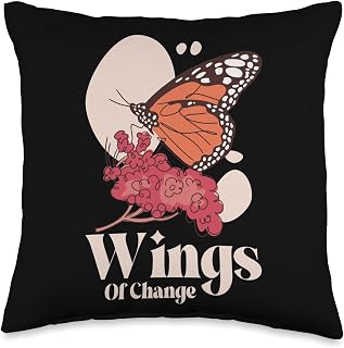 Wings Of Change Ecological Balance Monarch Butterfly Throw Pillow
