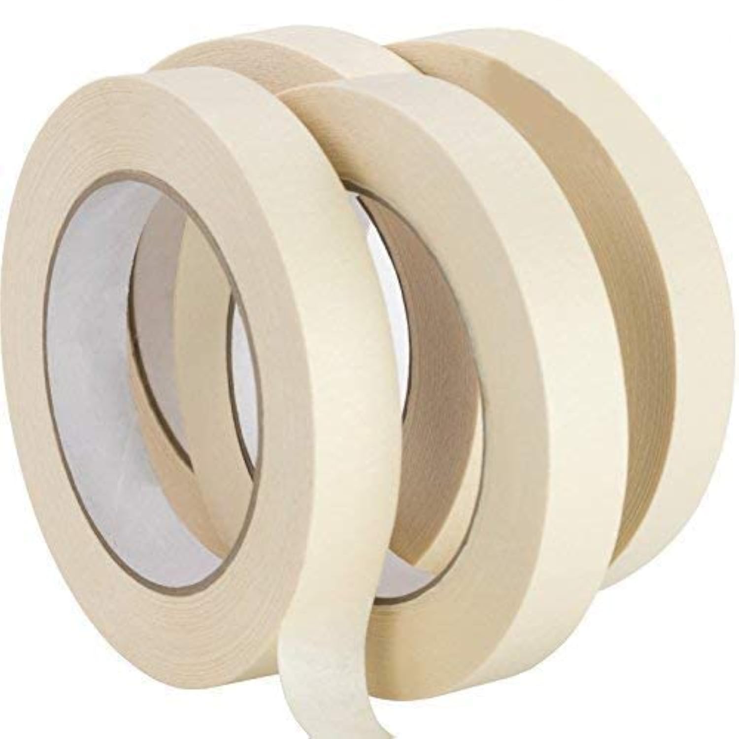 Nova Supply 3/4 in Pro-Grade Masking Tape. 60 Yard Roll 4 Pack = 240 Yards of Multi-Use, Easy Tear Tape. Great for Labeling, Painting, Packing and More. Adhesive Leaves No Residue.