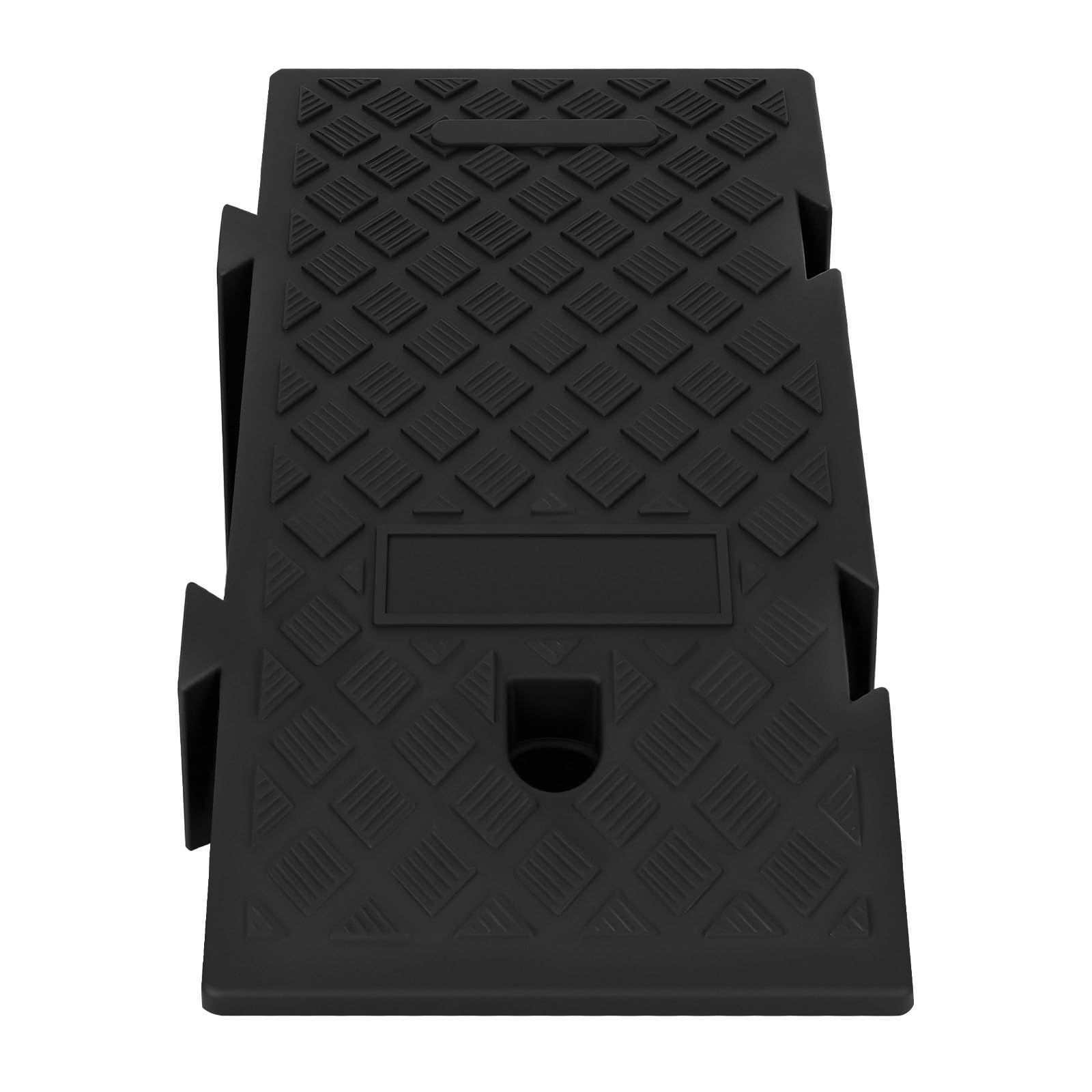 2 rampas para bordillos, rampas de taller de automóviles para escalones altos de 19 cm, rampa de bordillo, portátil, ligera, antideslizante, de plástico para carreteras, entradas de negocios