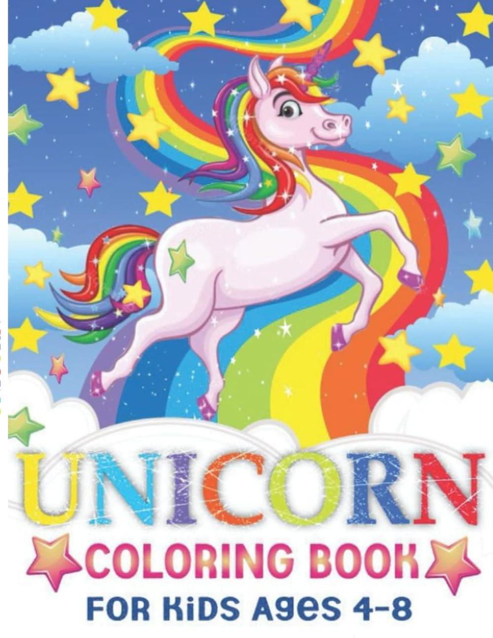 Unicorn colouring book