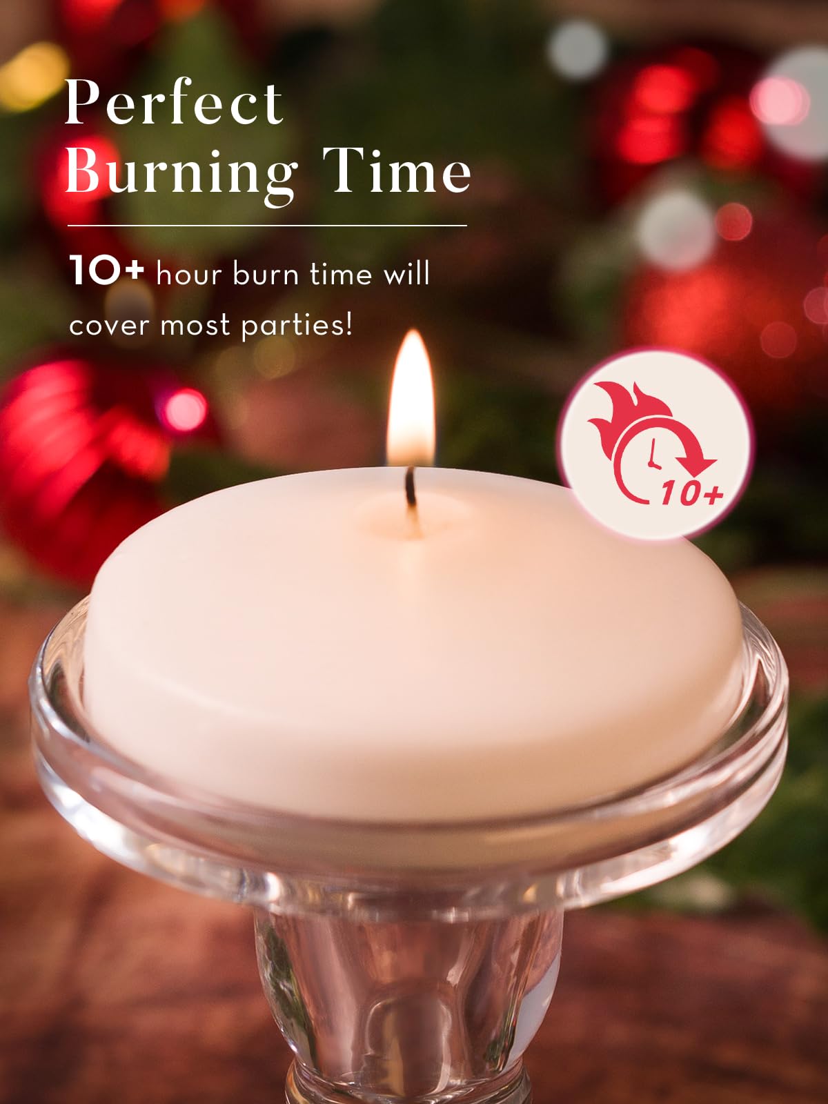 Amazon.co.jp: Ashlux ホワイトフローティングキャンドル 3インチ、48